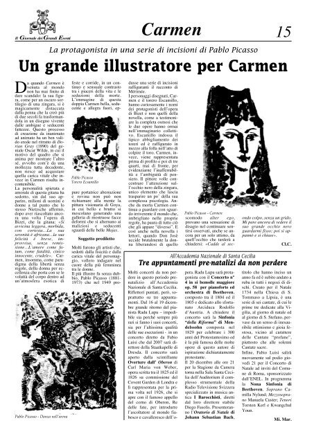 CARMEN - Il giornale dei Grandi Eventi