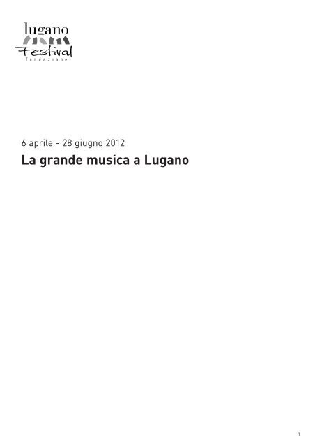 La grande musica a Lugano - Lugano Turismo