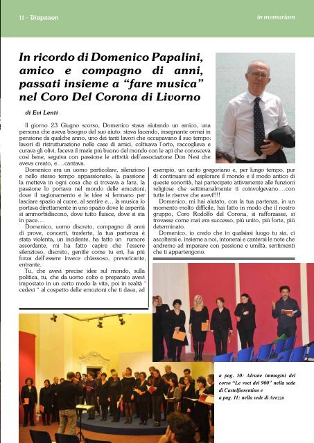 Diapason - Associazione Cori dell Toscana