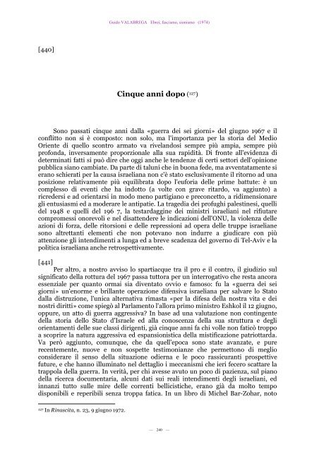 Il sionismo, lo Stato di Israele, il Medio Oriente