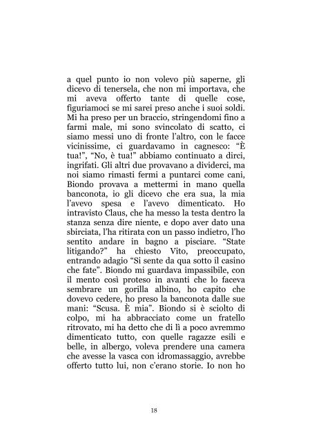 Notte senza fine, di Alessandro Giglia - Il primo amore