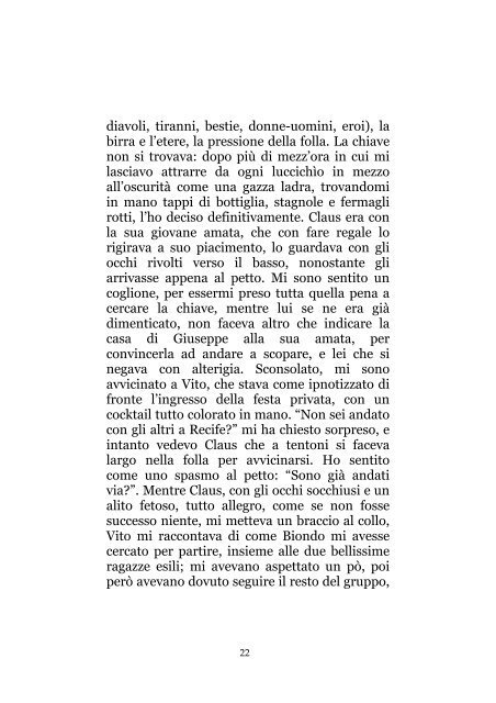 Notte senza fine, di Alessandro Giglia - Il primo amore