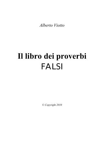 Il libro dei proverbi FALSI - Riflessioni.it