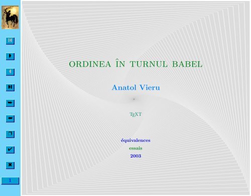 Ordinea în Turnul Babel - Equivalences.org