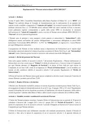 Regolamento Warrant - Banca Popolare di Milano