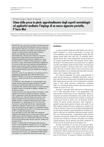 Stima della presa in pinch - Giornale Italiano di Medicina del Lavoro ...