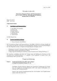 13. Sitzung des Haupt- und Finanzausschusses am 22.11 - Elz