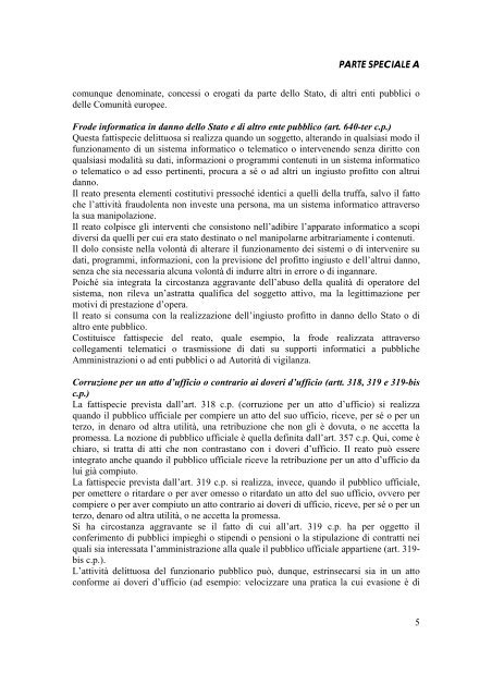 Modello 231 - Parti speciali - Alitalia