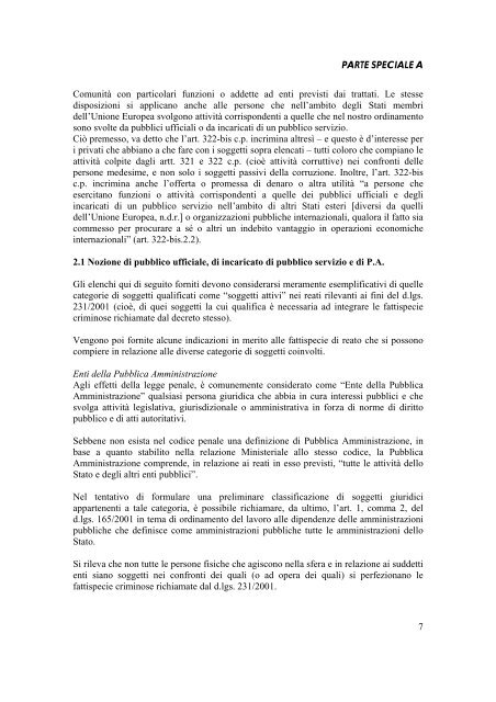 Modello 231 - Parti speciali - Alitalia