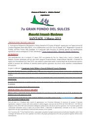 7a GRAN FONDO DEL SULCIS SANTADI 3 Marzo ... - Fidal Sardegna