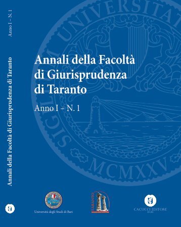 Anno 1 - 2008 - N. 1 - formato pdf - Facoltà di Giurisprudenza ...