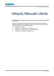 Ubiquity Manuale Utente (v1.3) - Asem