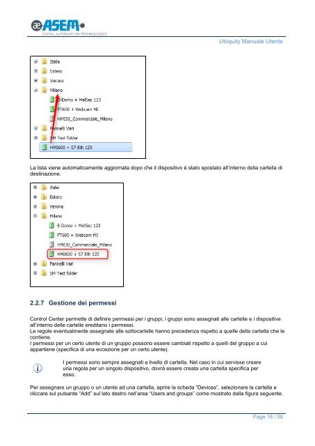 Ubiquity Manuale Utente (v1.3) - Asem