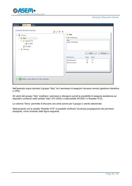 Ubiquity Manuale Utente (v1.3) - Asem