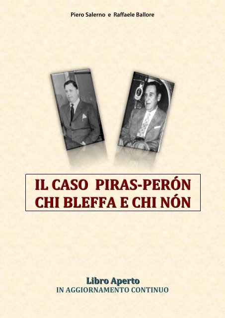 IL CASO PIRAS-PERÓN CHI BLEFFA E CHI NÓ NN - Mamoiada