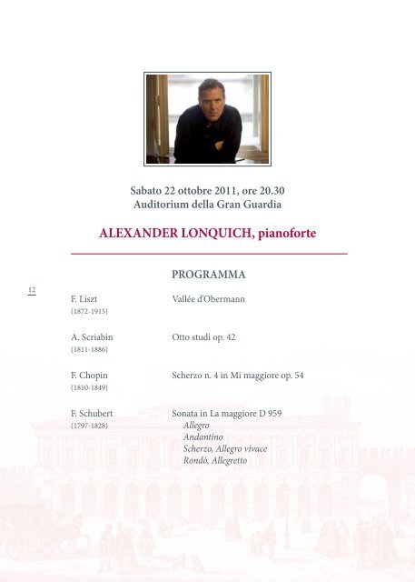 102a Stagione ConCertiStiCa 2011/2012 - Ordine degli Avvocati di ...