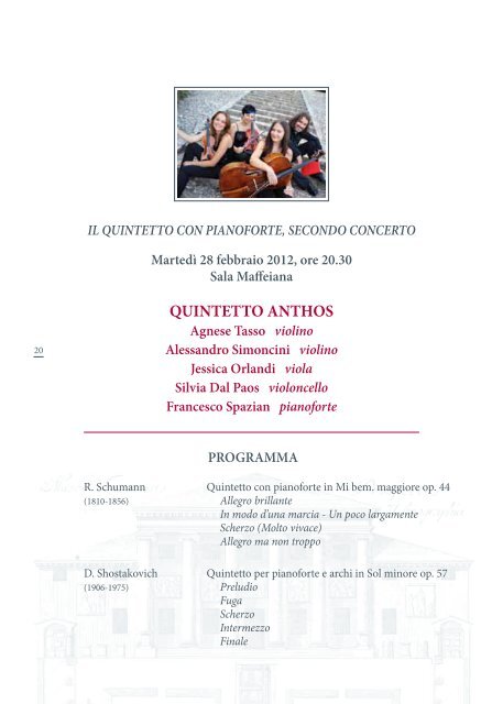 102a Stagione ConCertiStiCa 2011/2012 - Ordine degli Avvocati di ...