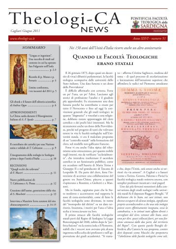 Theologi-CA - Pontificia Facoltà Teologica della Sardegna