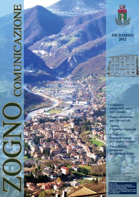 Zogno Comunicazione - Dicembre 2012 - Comune di Zogno