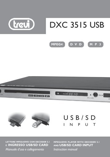 DXC 3515 USB ita - eng - Trevi SpA