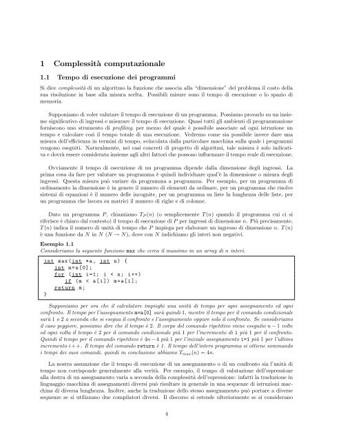 Appunti per il modulo di algoritmi e strutture dati - Sezione di ...