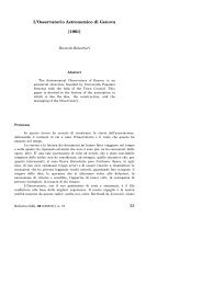 Storia dell'Osservatorio Astronomico di Genova [PDF 140KB]