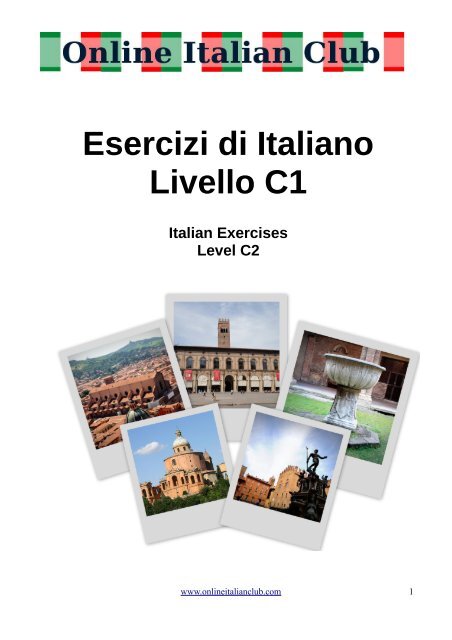 Esercizi di Italiano Livello C1 - Online Italian Club
