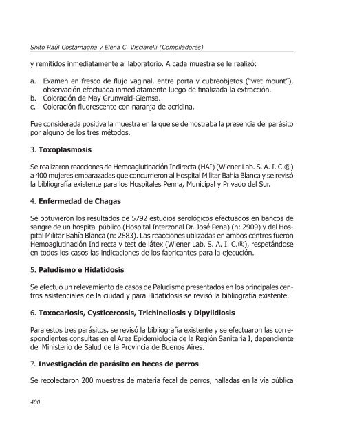 Parasitosis regionales - Biblioteca central de la Universidad ...