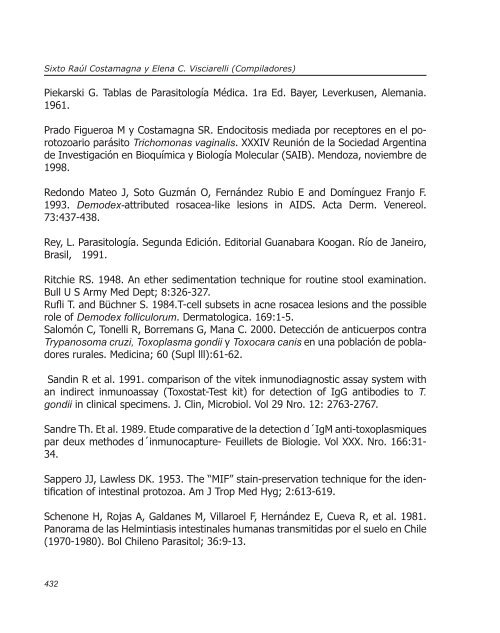 Parasitosis regionales - Biblioteca central de la Universidad ...