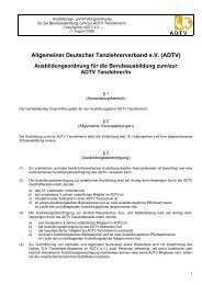 Allgemeiner Deutscher Tanzlehrerverband e.V. (ADTV)