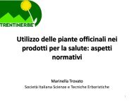 Utilizzo delle piante officinali nei prodotti per la salute