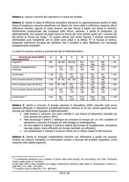 etichettatura e presentazione dei prodotti di largo consumo: alimenti ...