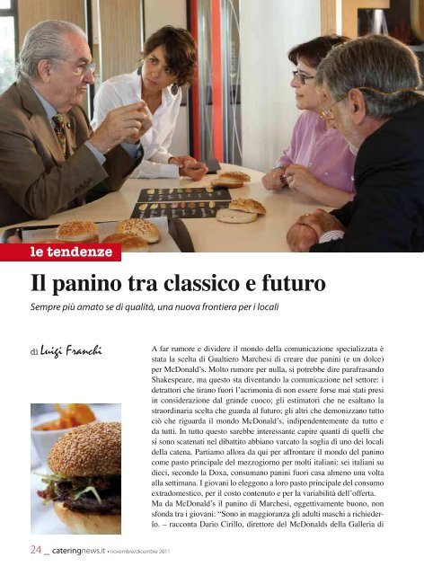 l'intervista - Ristorazione e Catering