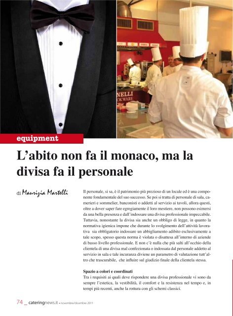 l'intervista - Ristorazione e Catering