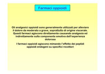 Farmaci oppioidi