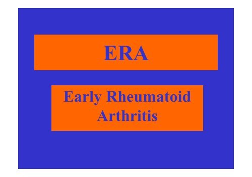 Artrite Reumatoide - ASL n. 4 Chiavarese