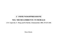 Immunosoppressione nel microambiente tumorale