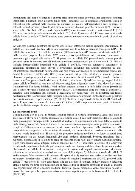 La somministrazione di Lactobacillus paracasei subsp paracasei ...