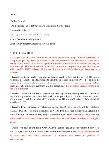 tecniche dialitiche ok.pdf - Dott. Lorenzo Mirabile