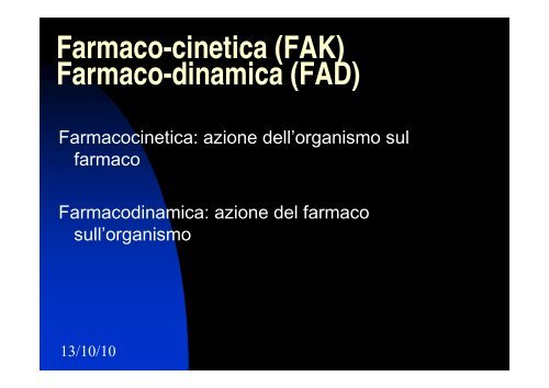 Dispense per farmacologia - Azienda ULSS 21