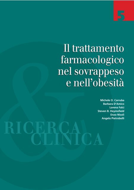 Il trattamento farmacologico nel sovrappeso e nell'obesità - Obesita.it