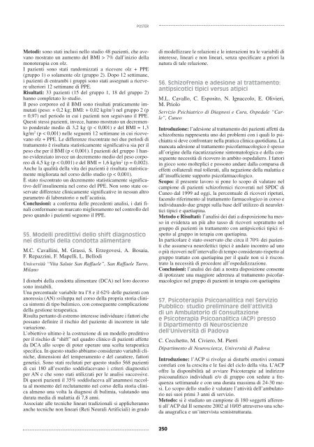 XI Congresso della Società Italiana di Psicopatologia Psichiatria ...