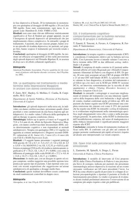 XI Congresso della Società Italiana di Psicopatologia Psichiatria ...