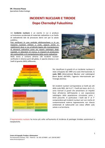 Incidenti Nucleari e tiroide.pdf - Dottore Vincenzo Piazza ...