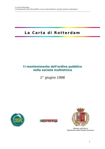 La Carta di Rotterdam - Cospe