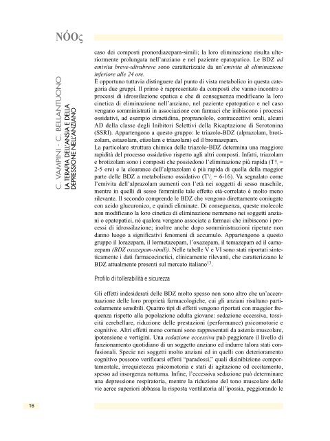 La terapia dell'ansia e della depressione nell'anziano - E-Noos.It