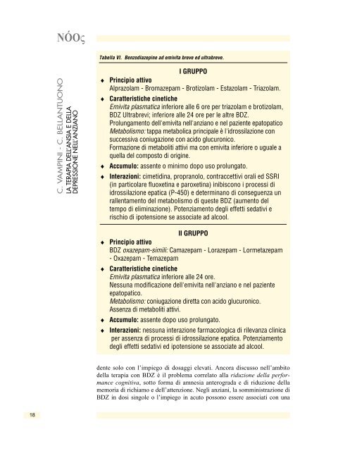 La terapia dell'ansia e della depressione nell'anziano - E-Noos.It