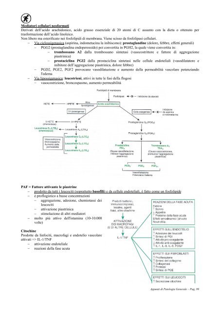 APPUNTI DI PATOLOGIA GENERALE - Camice d'Oro