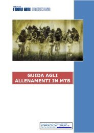 GUIDA AGLI ALLENAMENTI IN MTB - teamfuorigiri.com