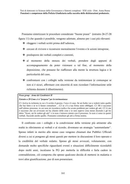 Funzioni e competenze della Polizia Giudiziaria nella raccolta delle ...